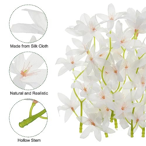 7in Artificial Orchid Flower, 12 Pcs Floating Candles Flower view 4