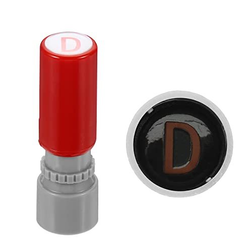 7mm Letter Stamps Character Alphabet D Plastic Ink Stamp, Self Inking — PATIKIL