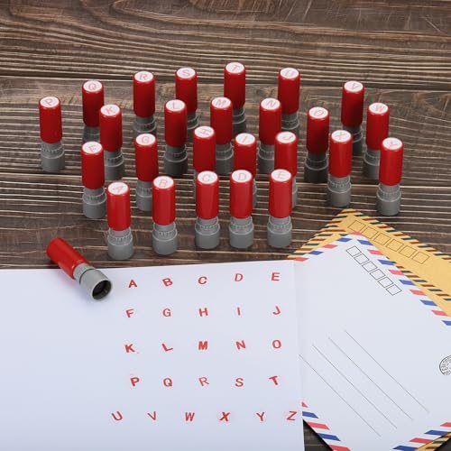 7mm Letter Stamps Character Alphabet D Plastic Ink Stamp, Self Inking view 5