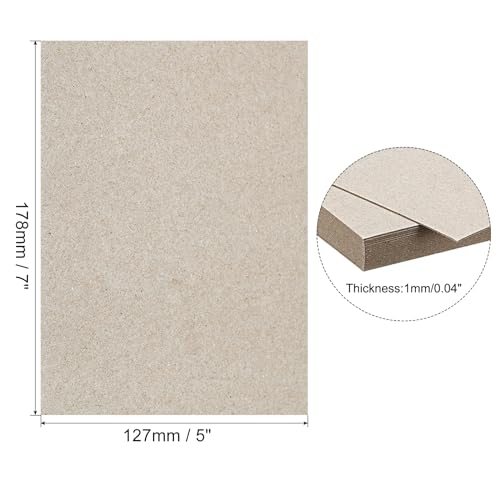 7x5x0.04" Chipboard Sheets view 2