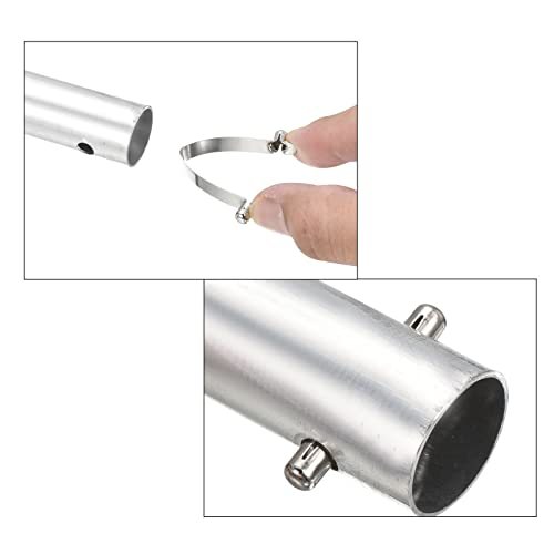 8.5x6mm Kayak Paddle Snaps, 5 Pack Pole Push Button Spring Clips Steel view 5