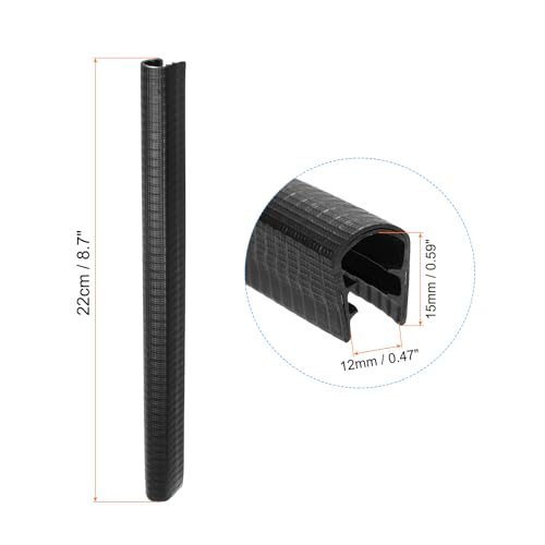8.7" Skateboard Deck Guards Protector 2 Packs, Black view 2