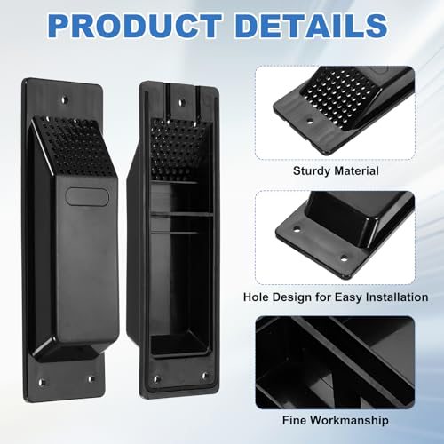 8" Shipping Container Air Vent Cross Vent Kit Black 8Pcs, Flow view 3