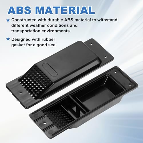 8" Shipping Container Air Vent Cross Vent Kit Black 8Pcs, Flow view 4