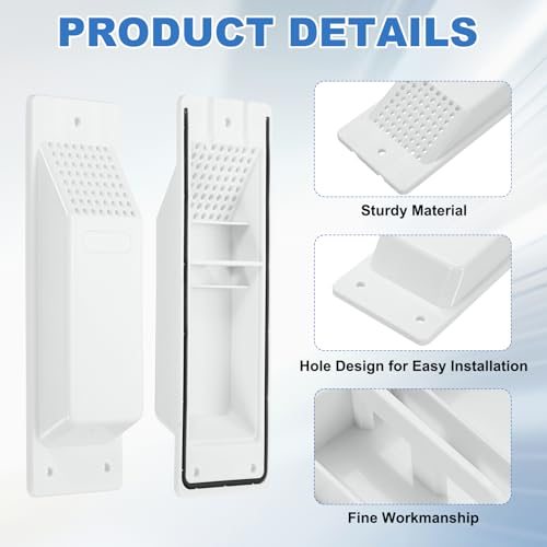 8" Shipping Container Air Vent Cross Vent Kit White 8Pcs view 3