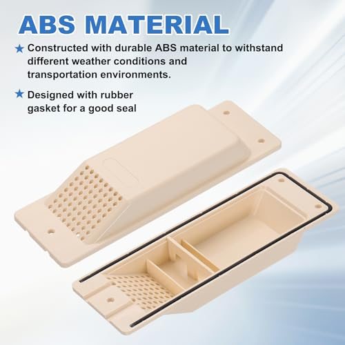 8" Shipping Container Air Vent Cross Vent Kit Yellow 4Pcs view 4