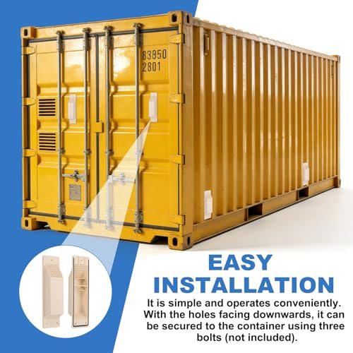 8" Shipping Container Air Vent Cross Vent Kit Yellow 4Pcs view 5