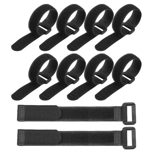 8"x0.79" Reusable Cable Ties Adjustable Hook and Loop Straps 10Pcs — PATIKIL