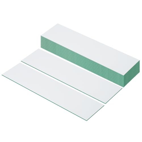 8"x2" Blank Name Plates, White — PATIKIL