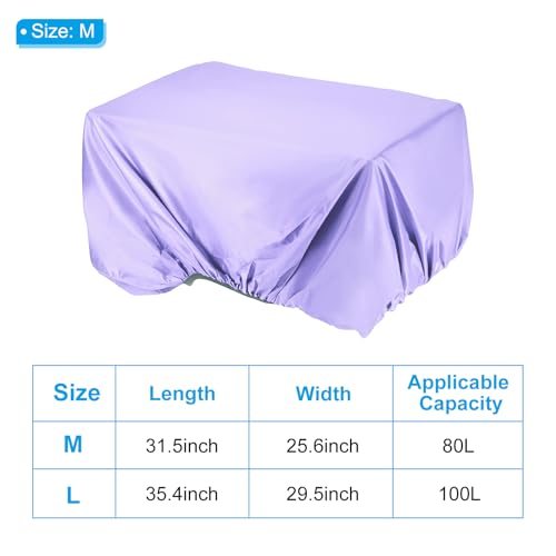 80L Bicycle Rear Rack Rain Cover Bike Trunk Rain Cover Purple view 2