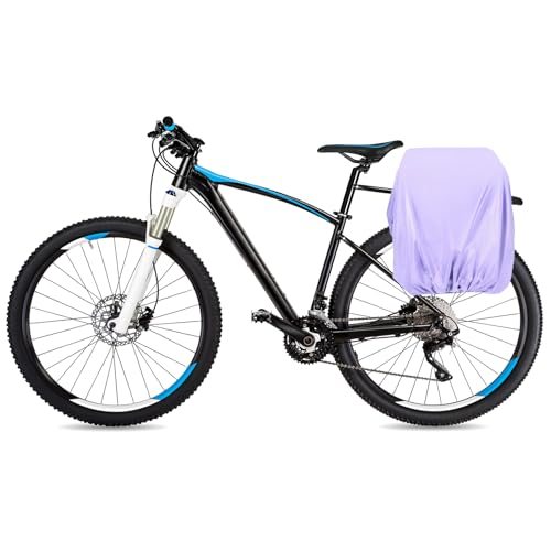 80L Bicycle Rear Rack Rain Cover Bike Trunk Rain Cover Purple view 4