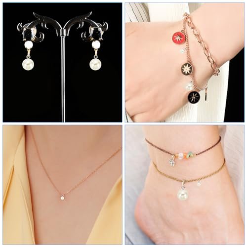 8mm Silvery White Faux Pearl Charm, 100pcs DIY Jewelry Making Charm view 5