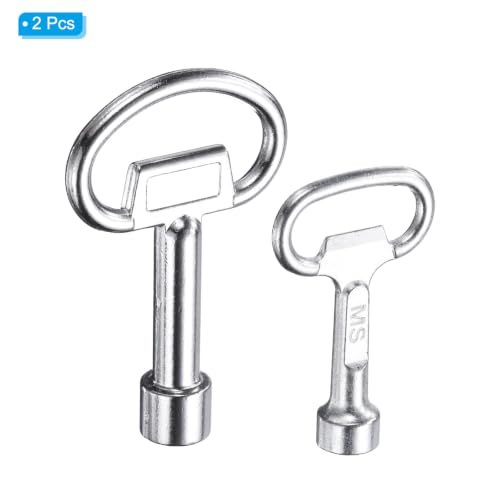 8mm Triangle Socket Spanner Key 1 Set/2Pcs Silver, Electrical Cabinet Gas view 3