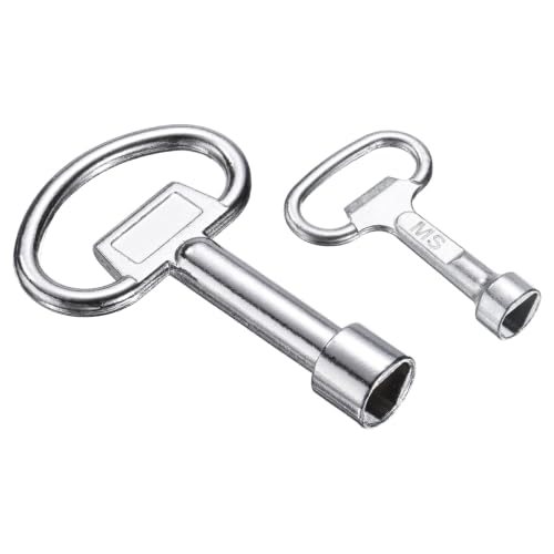 8mm Triangle Socket Spanner Key 1 Set/2Pcs Silver, Electrical Cabinet Gas — PATIKIL