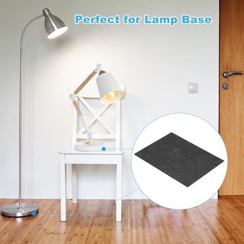 8x6 Inch Black Felt Rectangular Furniture Pad, 5 Pack, Anti-Scratch view 5