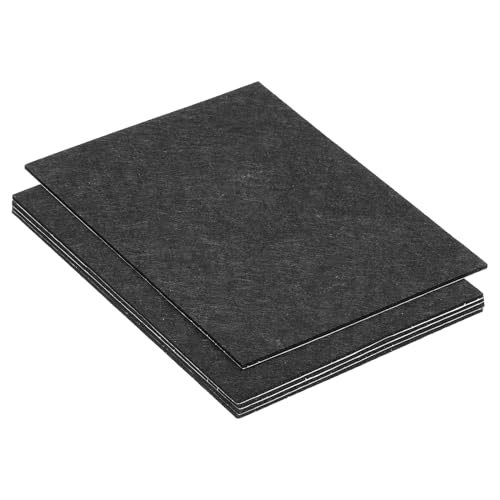 8x6 Inch Black Felt Rectangular Furniture Pad, 5 Pack, Anti-Scratch — PATIKIL
