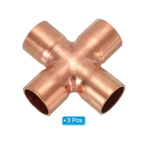 9/16"(15mm) Copper Cross Pipe Fitting view 3