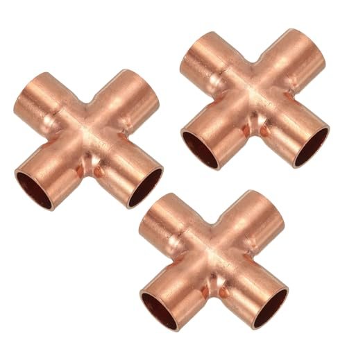 9/16"(15mm) Copper Cross Pipe Fitting — PATIKIL