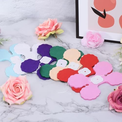 9.8ft Four-Leaf Garland, 6 Pack Tissue Paper Hanging Flower Garland view 5