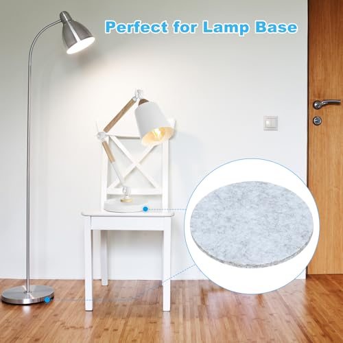 9" Diameter Felt Furniture Pads, 4 Pack 1/5" Thick Lamp Base Felt Round view 5