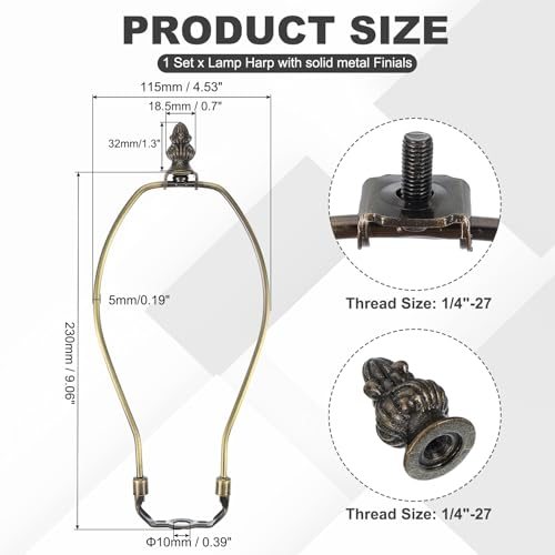 9 Inch Lamp Harp Kit view 2