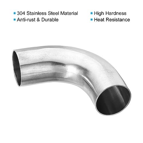 90 Degree Mandrel Bend Elbow, 1 1/2 Inch OD Steel Exhaust Elbow Exhaust view 3