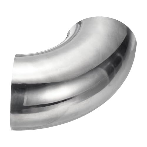90 Degree Mandrel Bend Elbow 1-5/8" OD Steel Exhaust Elbow 2pcs, Exhaust view 4