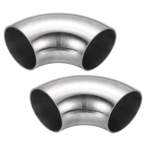 90 Degree Mandrel Bend Elbow 1-5/8" OD Steel Exhaust Elbow 2pcs, Exhaust — PATIKIL