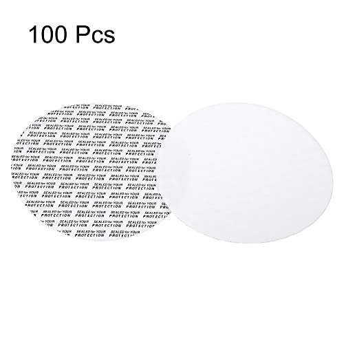 98mm/3.86" Foam Lid Liner 100Pcs PS Foam Pressure Sensitive Seal view 3