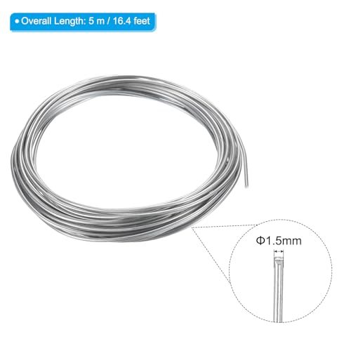 99.99% High Purity Zinc Wire, 3 Rolls 15 Gauge Pure Zinc Wire 1.5mm Soft view 2
