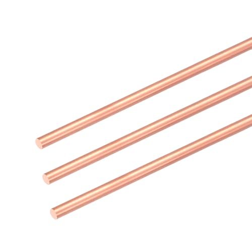 99.99% Pure Copper Round Rod 3 Pcs 1.8mm 0.07" Dia 10.2" Length — PATIKIL