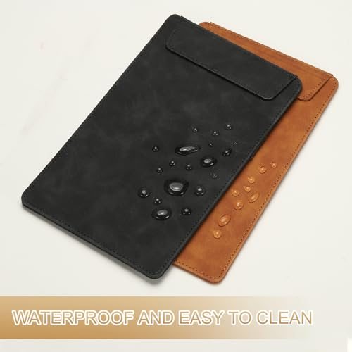 A5 PU Leather Clipboard, 4"x8" Business Magnetic Padfolio view 5