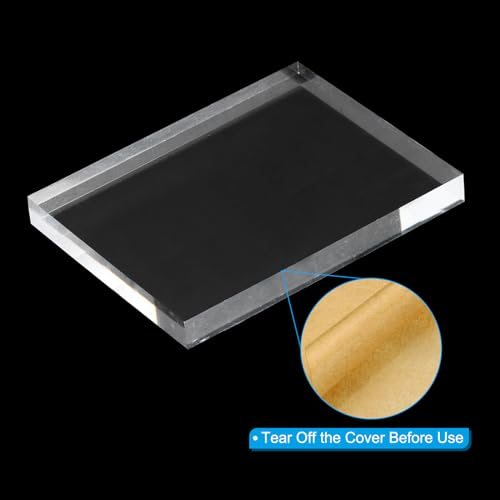 Acrylic Stamp Block, 1 Pack Clear Stamping Block view 3