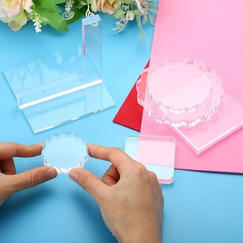 Acrylic Stamp Block, 1 Pack Clear Stamping Block view 4