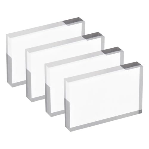 Acrylic Stamp Block Clear Stamping Block 2.4" x 1.6" — PATIKIL