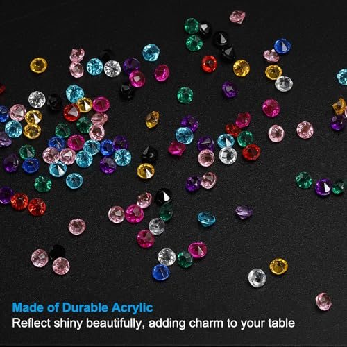 Acrylic Wedding Diamonds 3mm Table Scatter Confetti Crystals Vase Fillers view 3