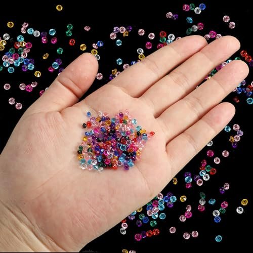 Acrylic Wedding Diamonds 3mm Table Scatter Confetti Crystals Vase Fillers view 4