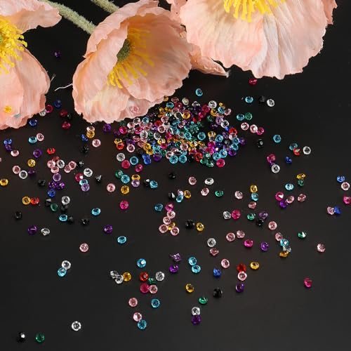 Acrylic Wedding Diamonds 3mm Table Scatter Confetti Crystals Vase Fillers view 5