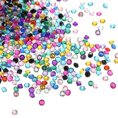 Acrylic Wedding Diamonds 3mm Table Scatter Confetti Crystals Vase Fillers — PATIKIL