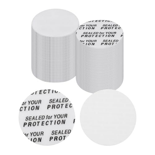 Adhesive Round Cap Liners Resistant Tamper — PATIKIL