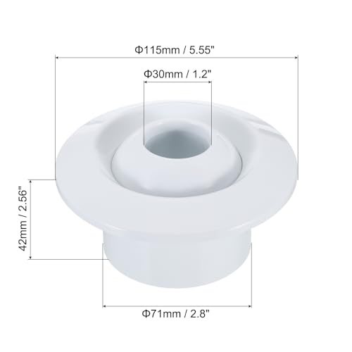 Adjustable Ball Jet Nozzle Diffuser Ceiling Diffuser Vent Cover ABS view 2