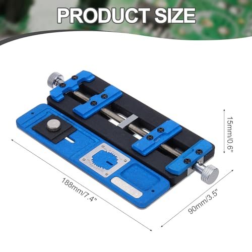 Adjustable PCB Fixing Holder, 3.5"x7.4"x0.6" Multifunctional PCB Circuit view 2