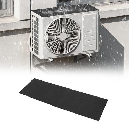 Air Conditioner Drip Cushion 39"x12"x5/32 Black AC Rain Cover — PATIKIL