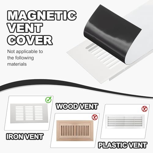 Air Registers Cover, Magnet Vent Blocker view 4