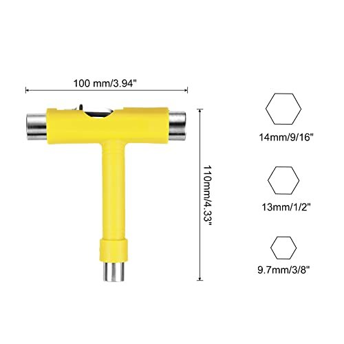 All-in-One Skate Tool, Multi-Function Portable Skateboard Tool T Tool view 2