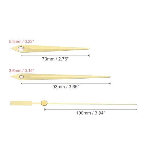 Aluminum Clock Hands Kit, 10 Set Replacement Clock Hands view 2