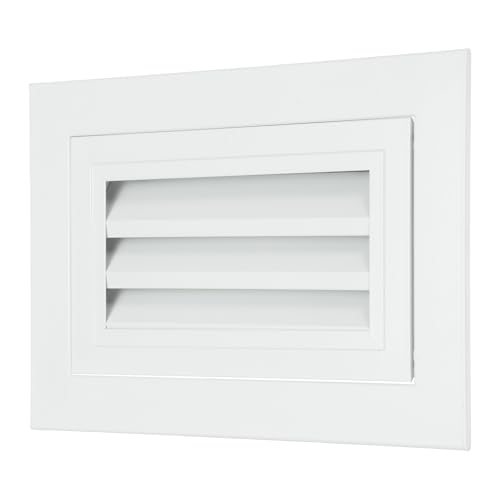 Aluminum Gable Vent Return Grille 6 x 10 Inch White, Gable Louver Air — PATIKIL