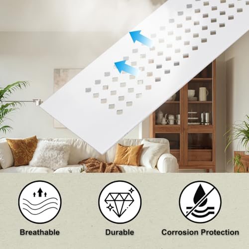 Aluminum Grille Ventilation Cover Louvered Diamond Hole view 5