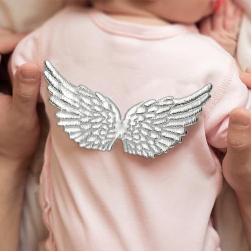 Angel Wings for Crafts, Small Ornament on Patches for Backpacks Dress DIY view 3