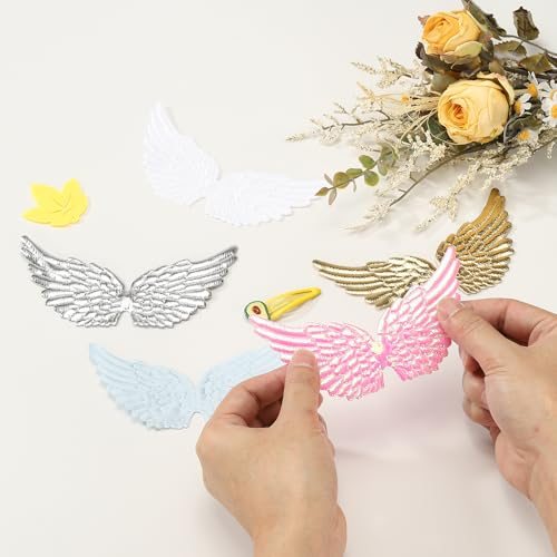 Angel Wings for Crafts, Small Ornament on Patches for Backpacks Dress DIY view 5